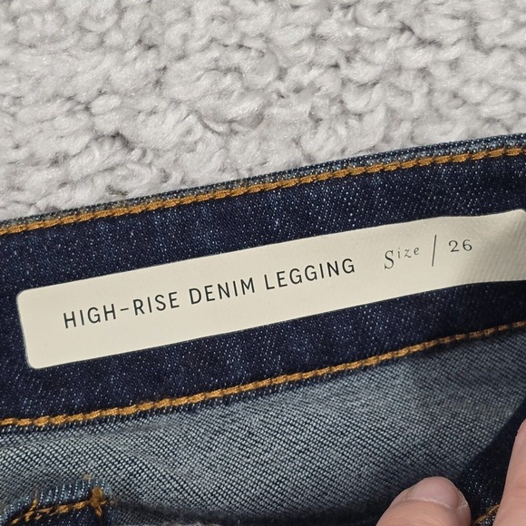 Pilcro Jeans Womens 26 Blue High Rise Denim Legging Skinny Anthropologie - Picture 5 of 16